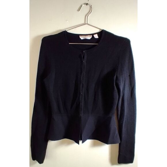 Hugo Boss Black Clasp Cardigan Size XS Merino Superfine - Picture 1 of 8